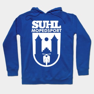 Suhl Mopedsport Schwalbe Logo (white) Hoodie